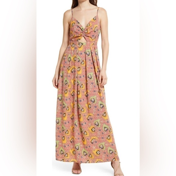 Chelsea28 Cutout Sleeveless Maxi Dress (Size XS) - Picture 1 of 12